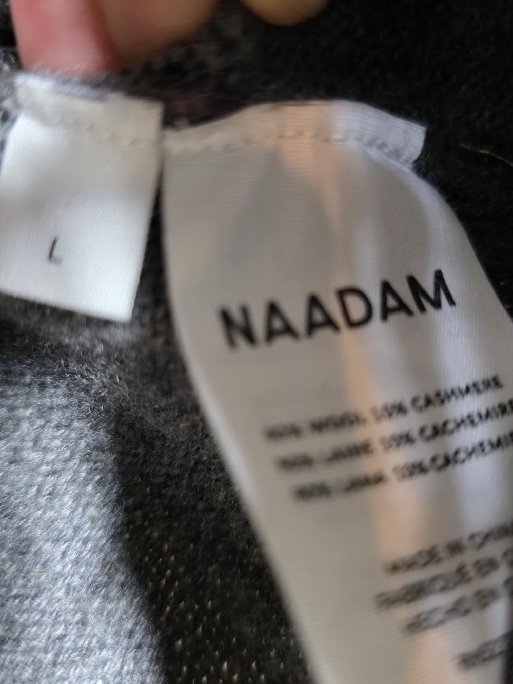 NADAM Premium Cashmino Utility Henley Sweater SIZE L MSRP $350 - Picture 8 of 9